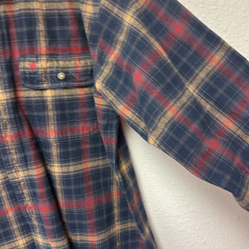 Men’s long sleeve button-down, Carhart shirt size large tall - Picture 5 of 8